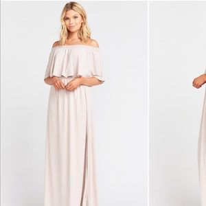 MuMu Show Me the Ring Crisp Hacienda Maxi Dress